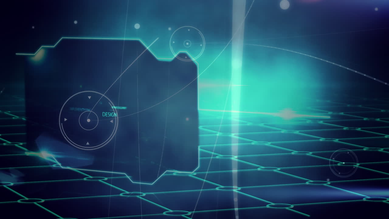 Animation of network of connections and programming languages writings in digital space