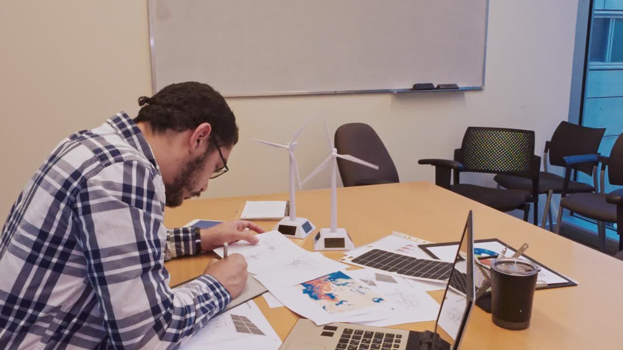 Engineer Making Digital Annotations on a Graphics Tablet