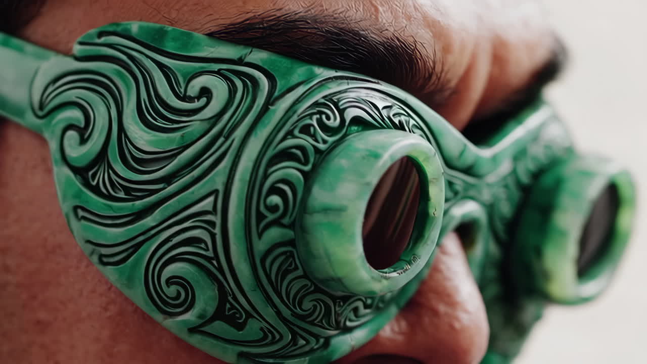 Close-up of Steampunk Goggles
