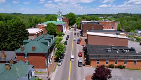 aerial of the washington county courthouse in abingdon virginia