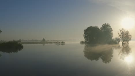 river at sunrise