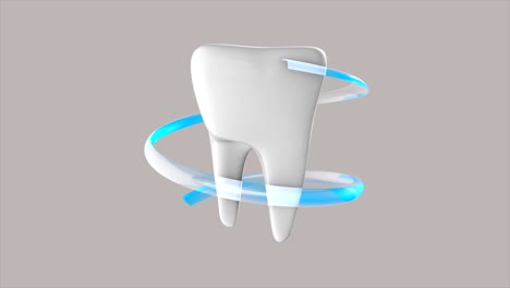 animación de la rotación de los dientes