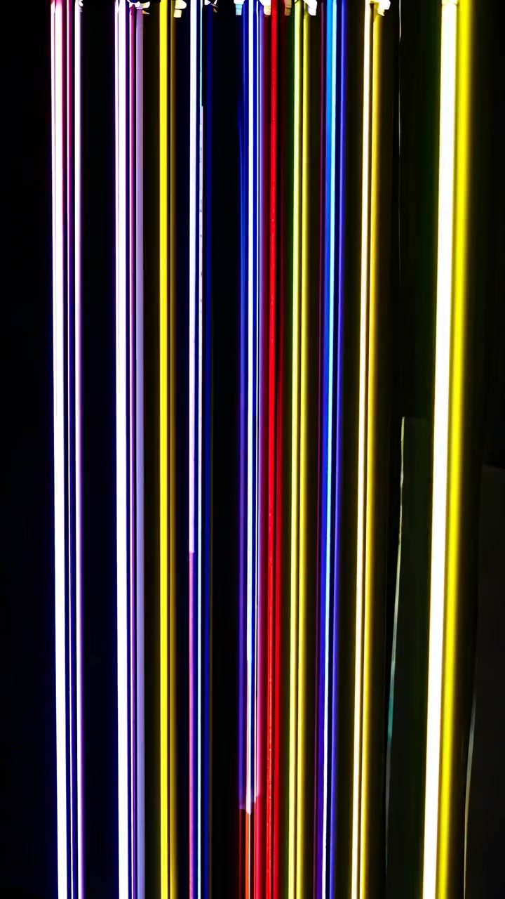 Abstract Background of Glowing Vertical Neon Light Lines