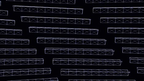 patrón geométrico de marco de alambre abstracto