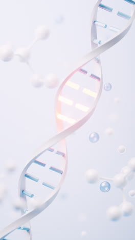 dna with biological concept, 3d rendering.