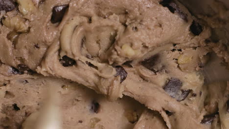 Close-up-on-Making-and-Mixing-Chocolate-Chip-Cookies-Dough,-4k