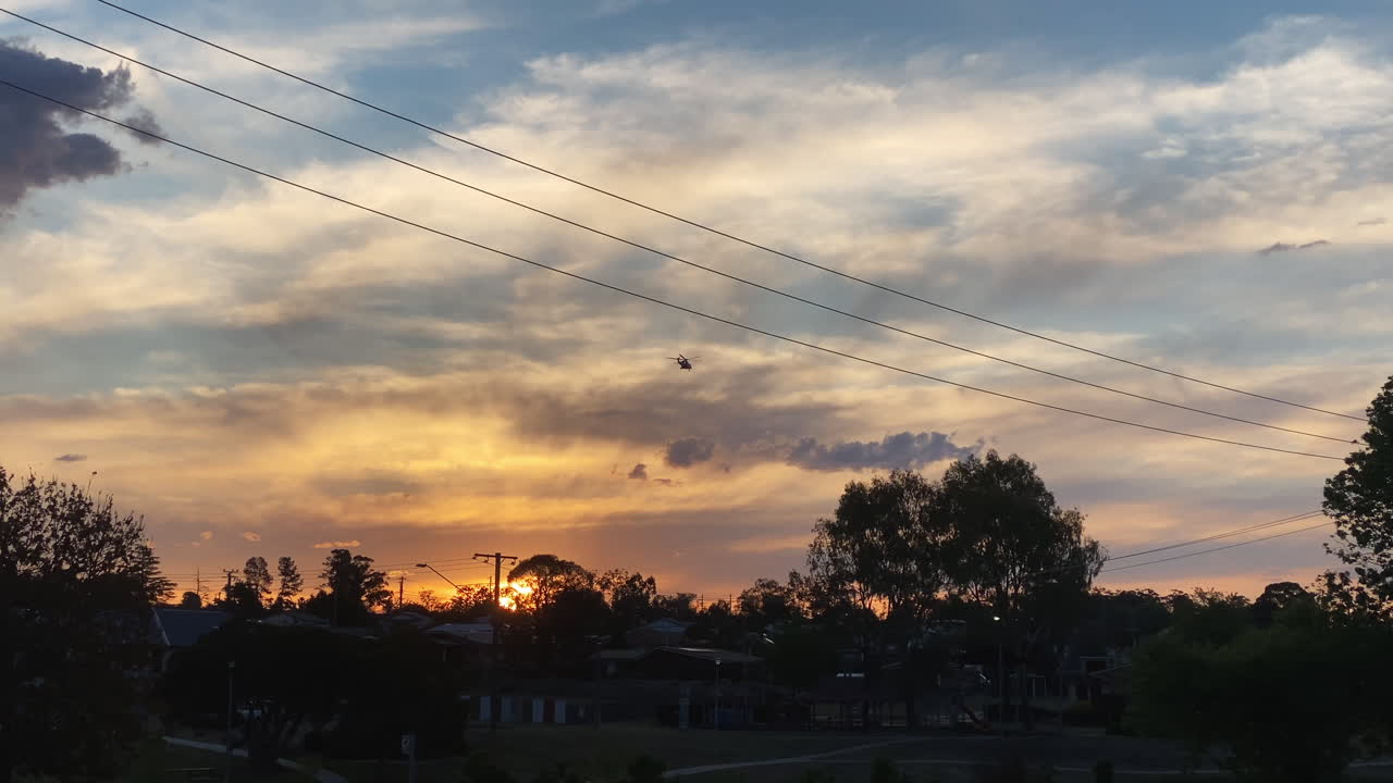 Sunset Careflight Rescue Helicopter Medivac