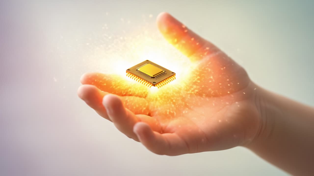 A Glimmering Microchip in Hand: Exploring the Intersection of Technology and Human Potential Through the Journey of Innovation and Progress