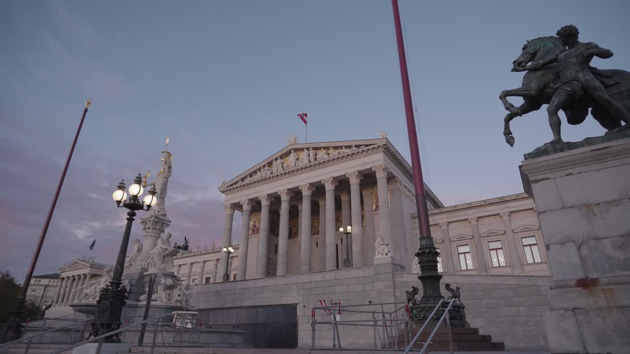 The Austrian Parliament Building in Vienna