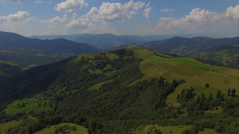 carpathian mountains in a beautiful summer day