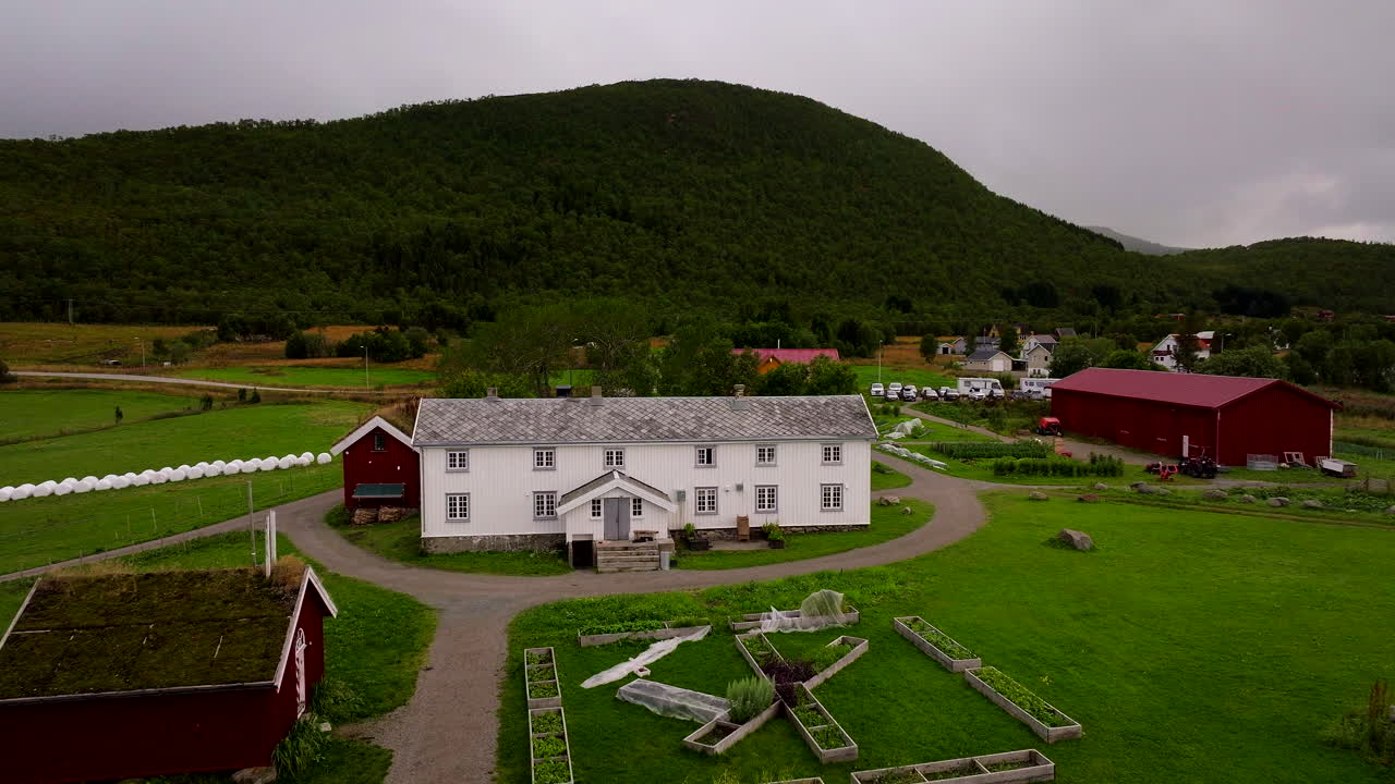 Remote Norwegian Wedding Venues, Traditional Farming Business, Aerial
