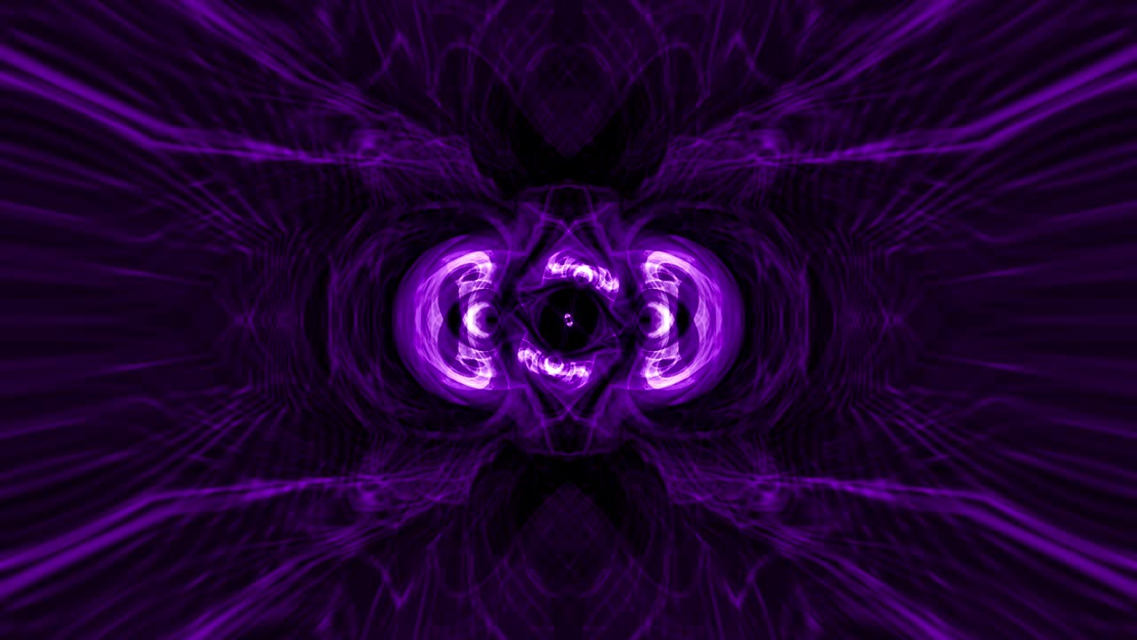 abstract brillante neón púrpura ultravioleta psicodélico hipnótico animación en bucle. caleidoscopio, animación en loop vj, patrón, gráficos de ilustración 4k, energía futurista abstracta fondo colorido.