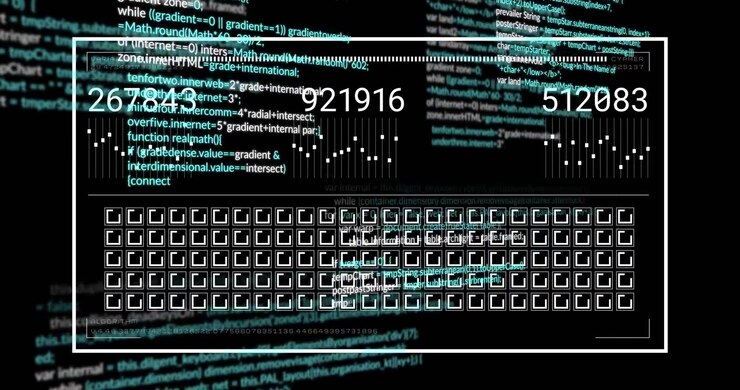 Vertical video: Revealing monitoring panel from code, updating three readouts and grid pulsing teal