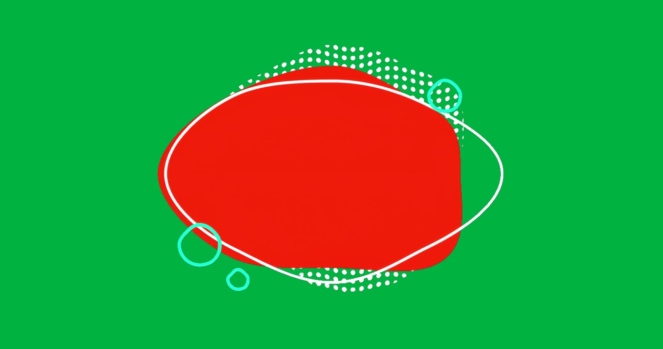Logo fluttuante su sfondo chiaro che mostra un chevron rosso, un anello di punti bianchi, punti verde acqua che potenziano il marketing.