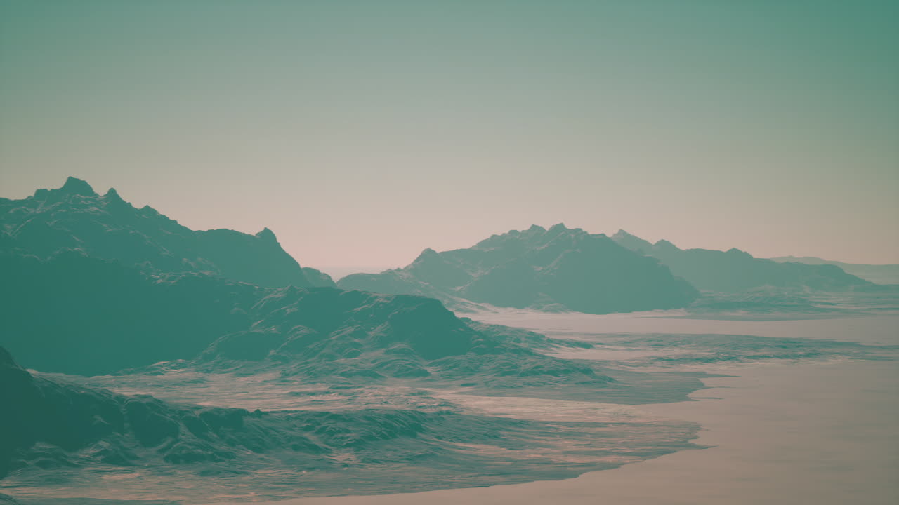 una impresionante vista de una cordillera en un paisaje desértico