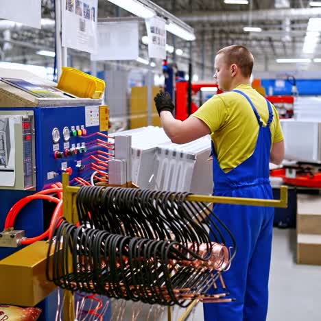male worker at factory