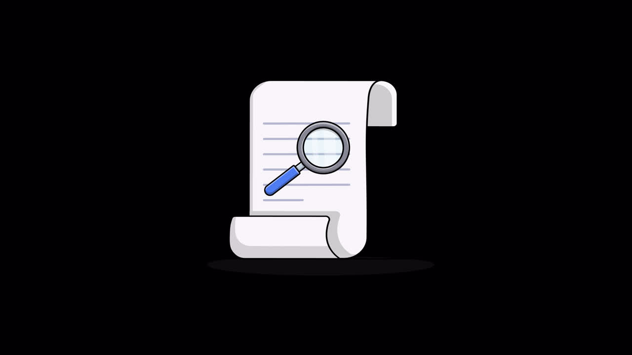Magnifying Glass Searching and Reviewing a Document