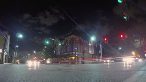 timelapse of traffic on the street in cleveland