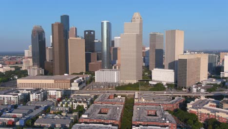 Aerial-of-downtown-Houston-and-surrounding-area