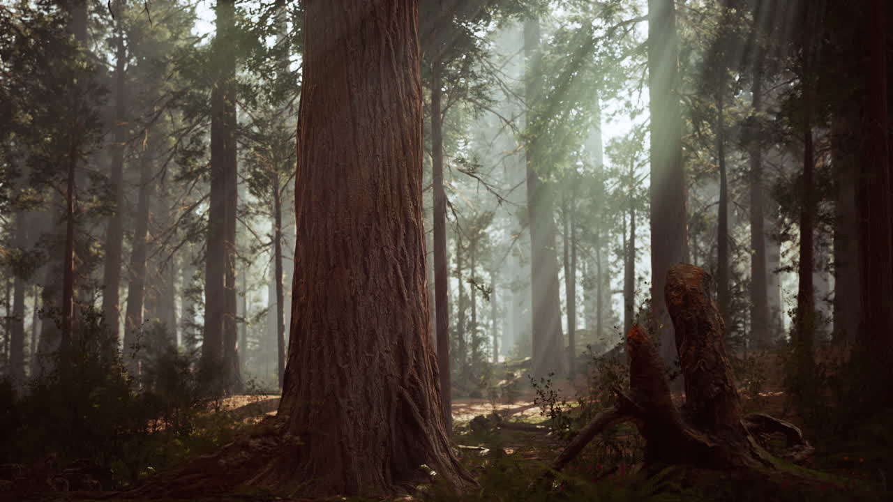 sequoie giganti nella Giant Forest del Parco Nazionale di Sequoia
