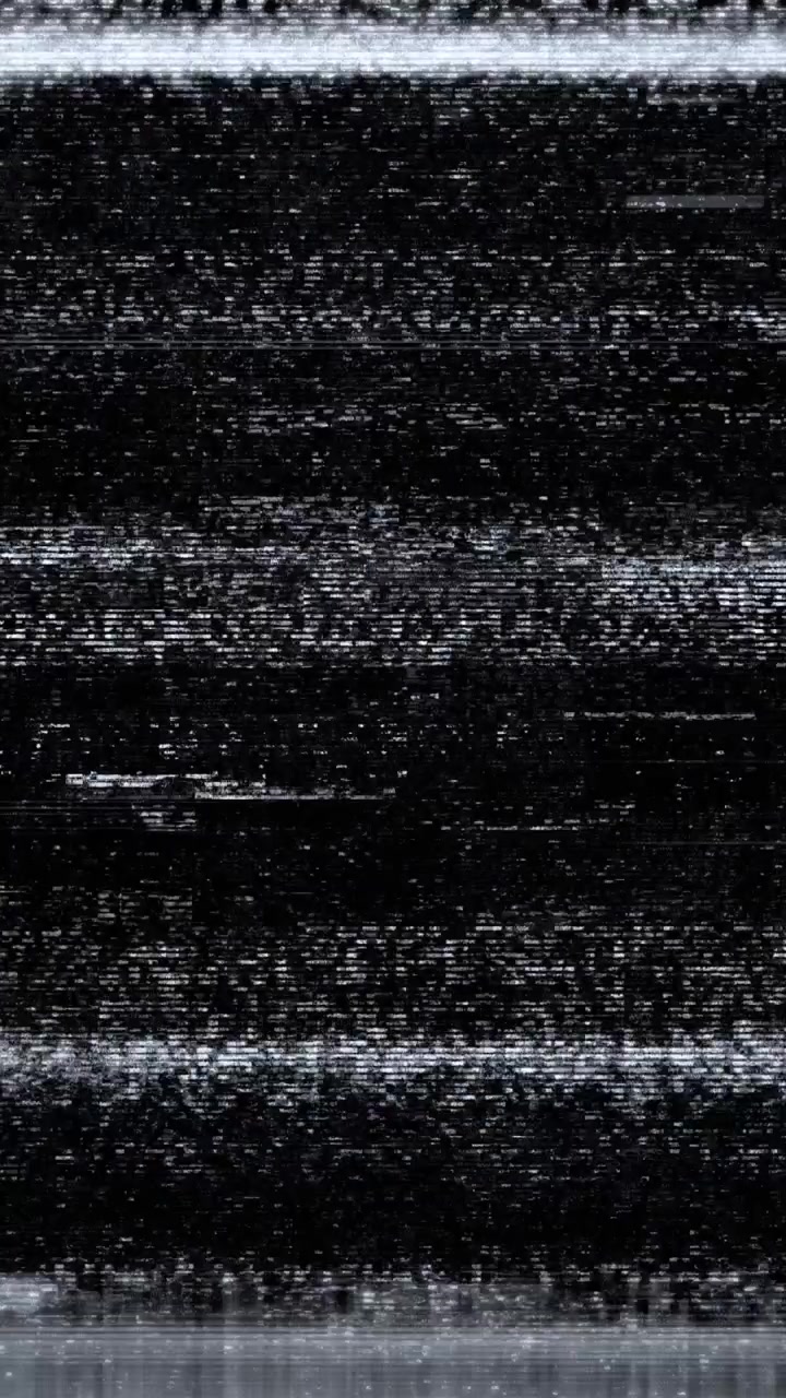 Flickering TV Static with Horizontal Lines and Digital Noise