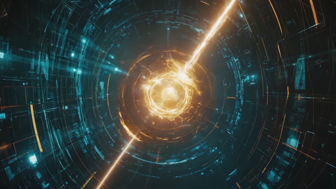 Futuristic Sci-Fi Energy Tunnel