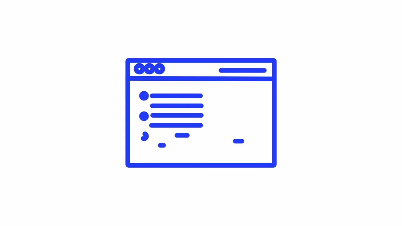 Animated Web Browser Displaying Online Shopping Interface