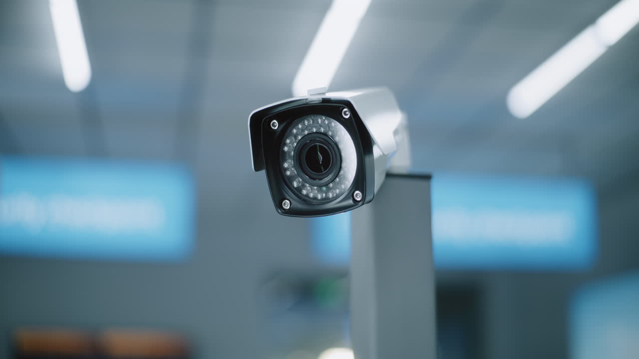 cámara de seguridad en un edificio