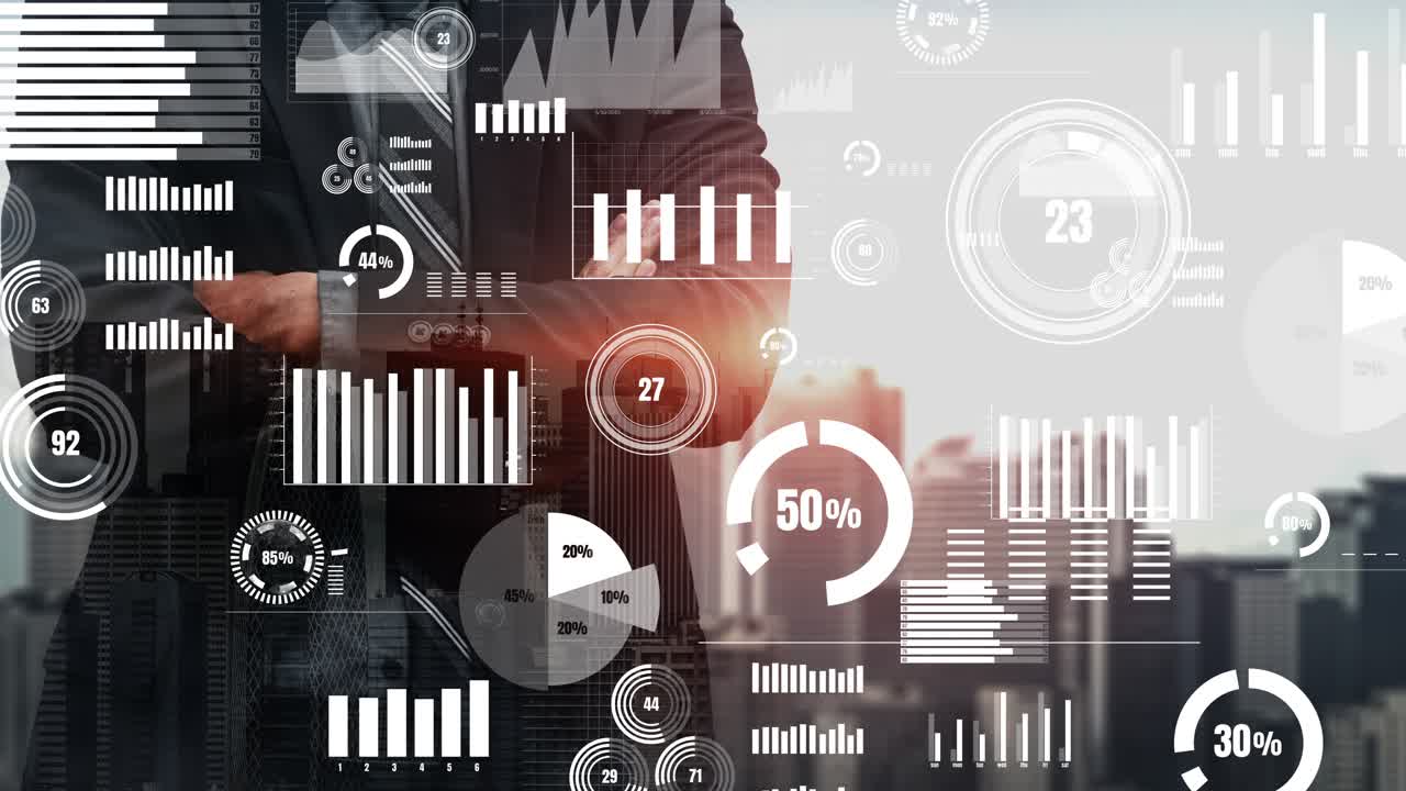 Conceptual business dashboard for financial data analysis