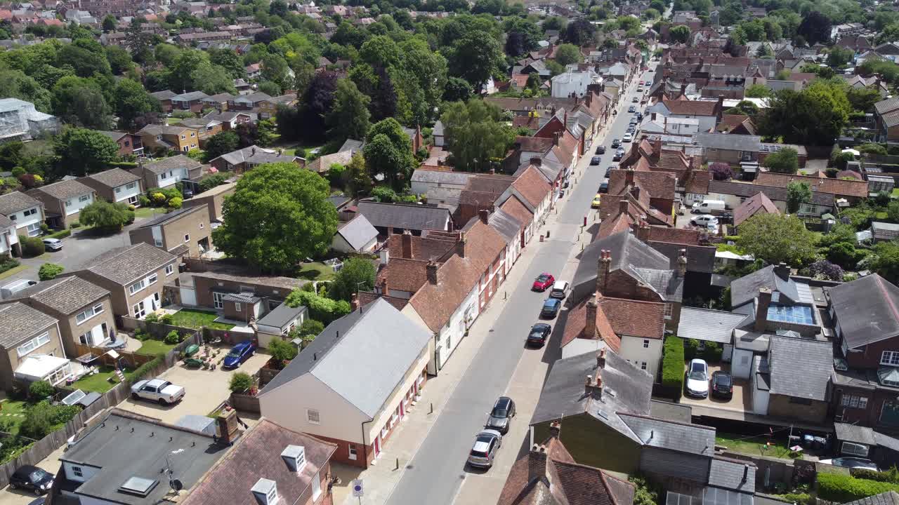 Buttingford Hertfordshire UK  drone aerial view