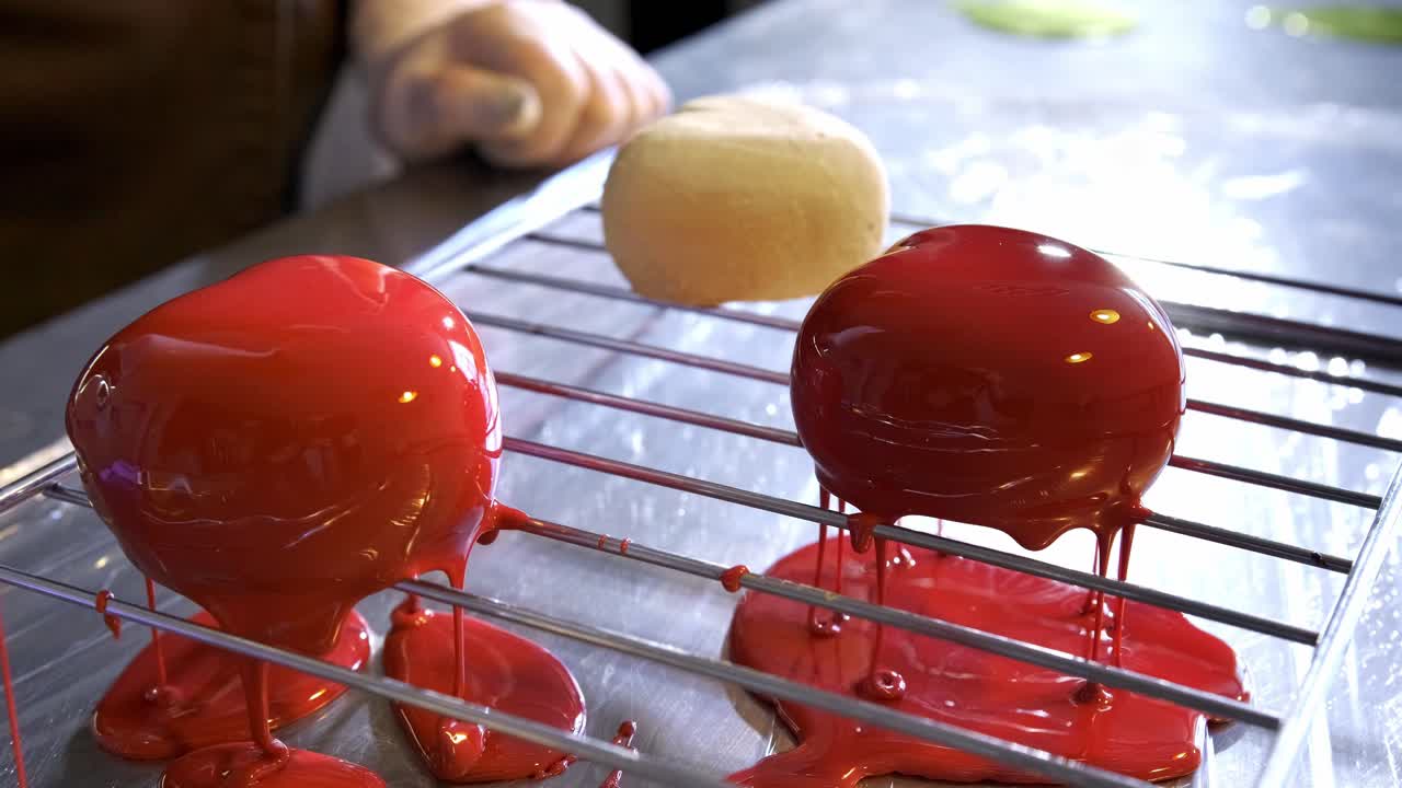 글레이징 디저트 구