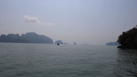 a tranquil progression of a coastal seascape.