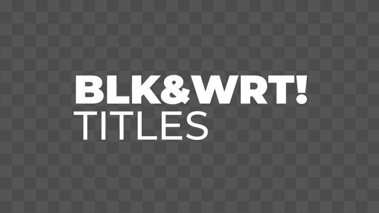 Black Bold Titles 06
Adobe Premiere Pro 2023
Resolution 3840×2160
RGB version included