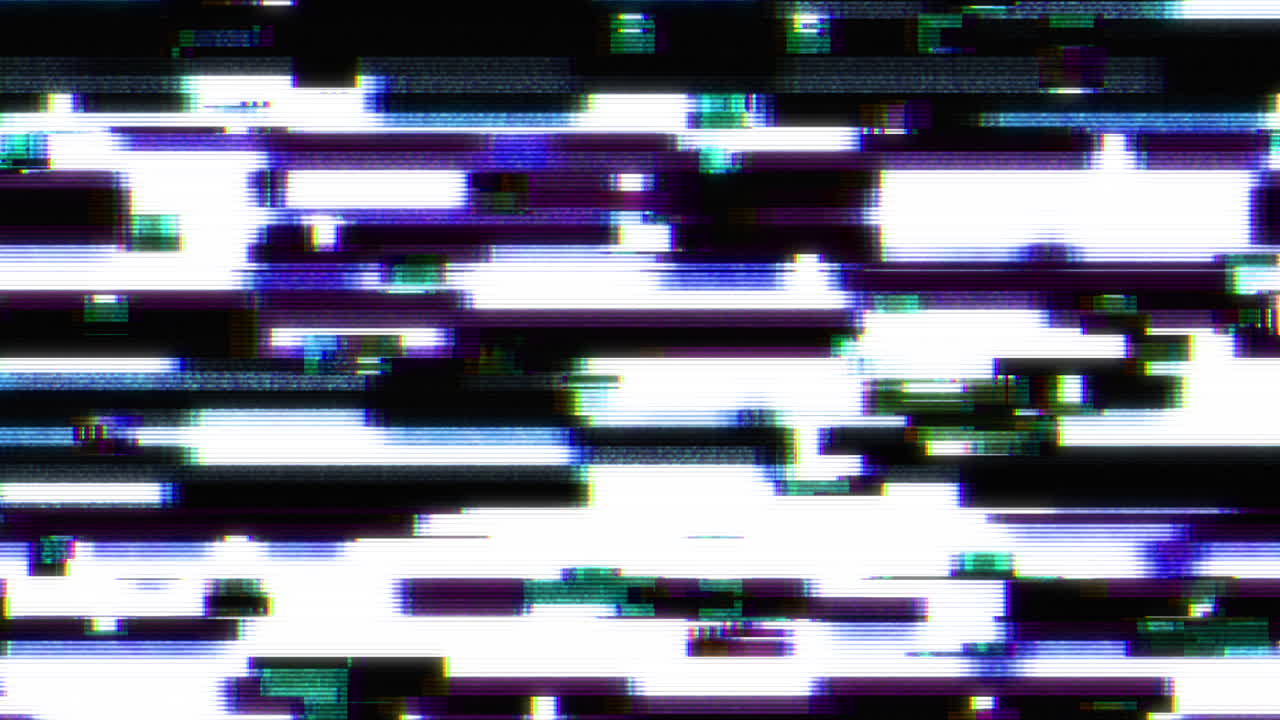 Abstract Digital Glitch and Static Noise Effect