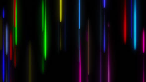 muchas líneas verticales de iluminación de neón, telón de fondo generado por computadora abstracta, renderizado en 3d