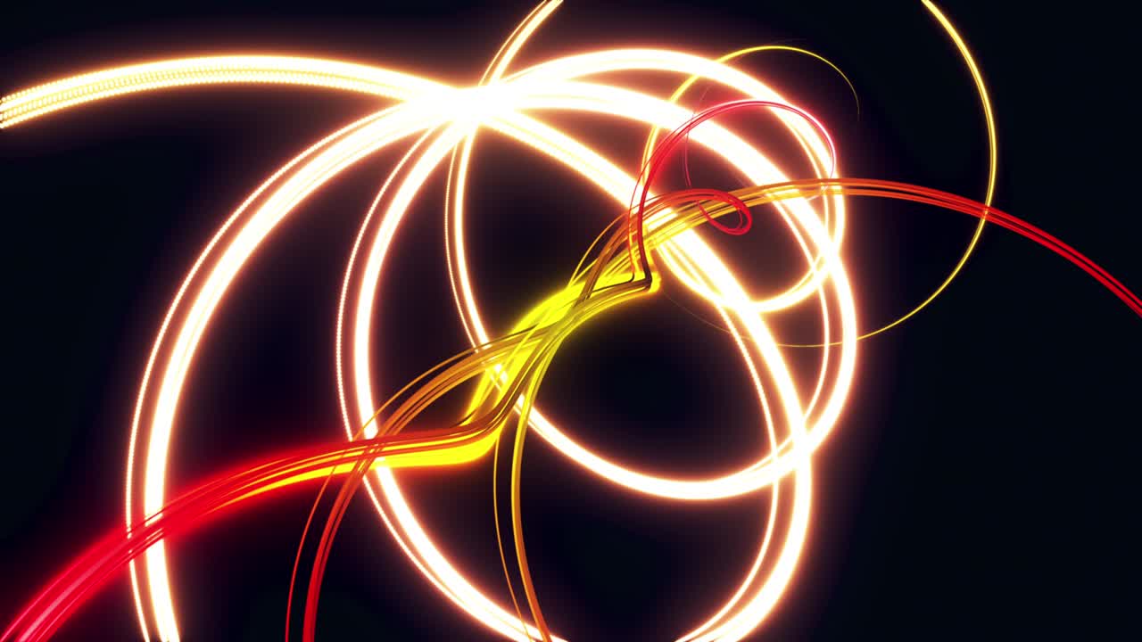 Abstract background of colorful glowing lines