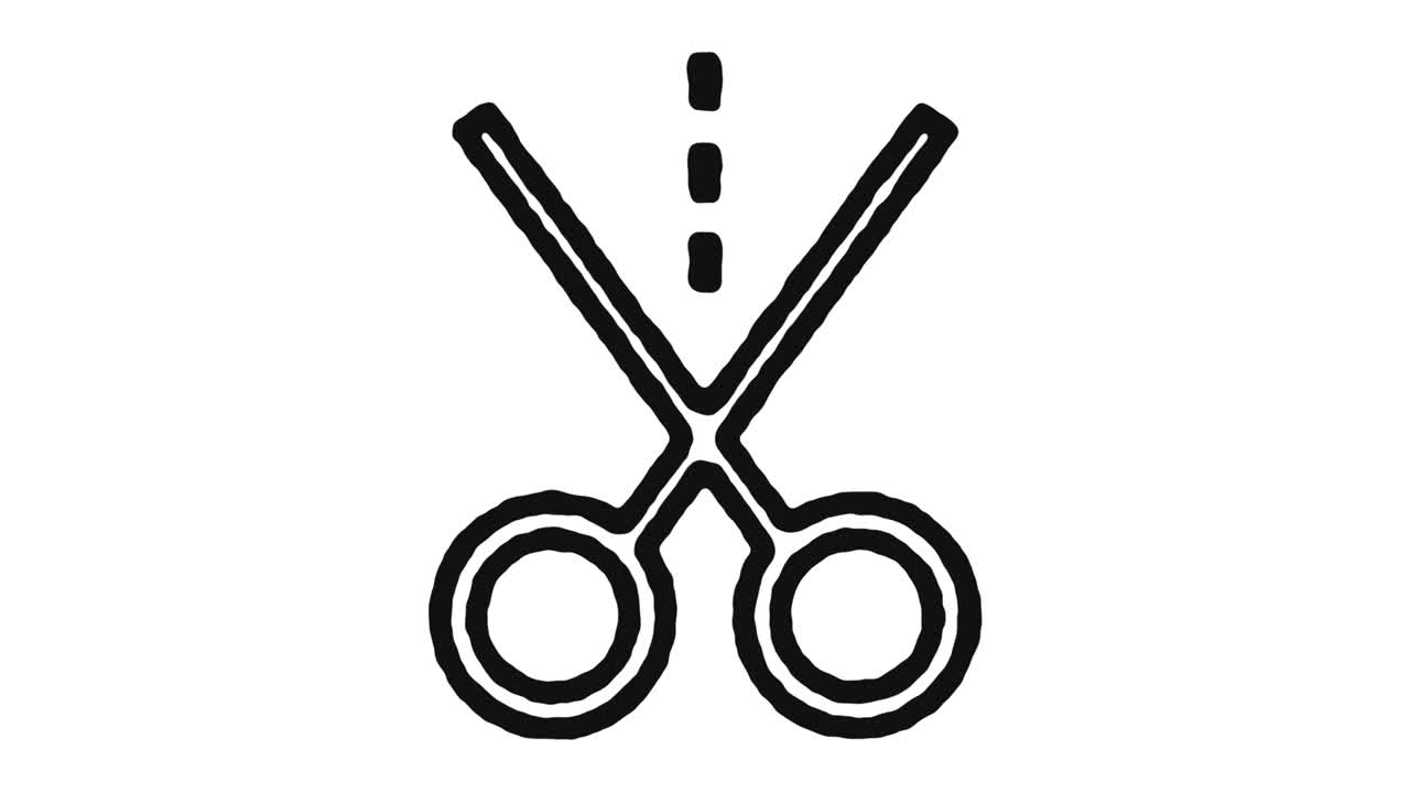 imágenes de animación del icono del estilista de cabello y canal alfa