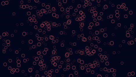 Círculos-De-Patrón-Fascinante-Rojo-Sobre-Fondo-Negro