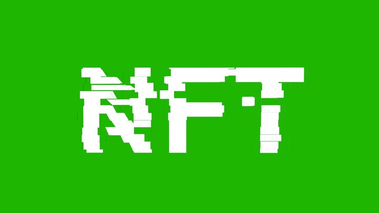 NFT crypto art sign, non fungible token of unique collectibles, blockchain and digital artwork selling technology concept symbol.