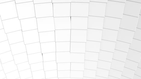 perspectiva cúbica que se extiende, acercándose a la cámara y creando el efecto hipnótico de la ilusión.