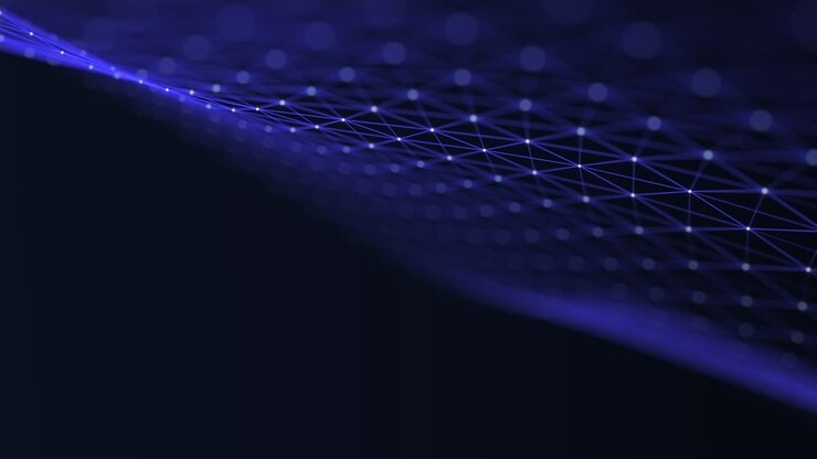 Visualizzazione di Big Data: linee e punti a plesso in loop.