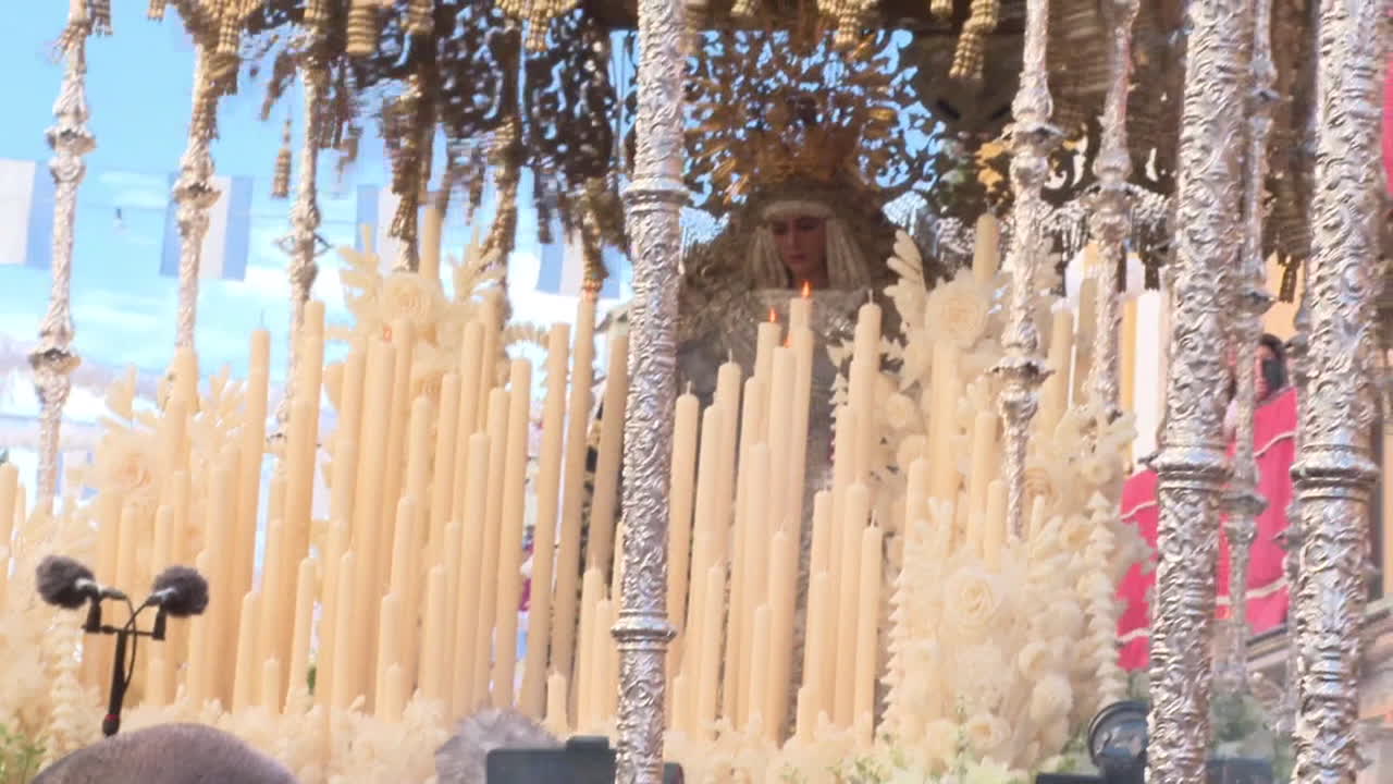 Religious Procession with Elaborate Float