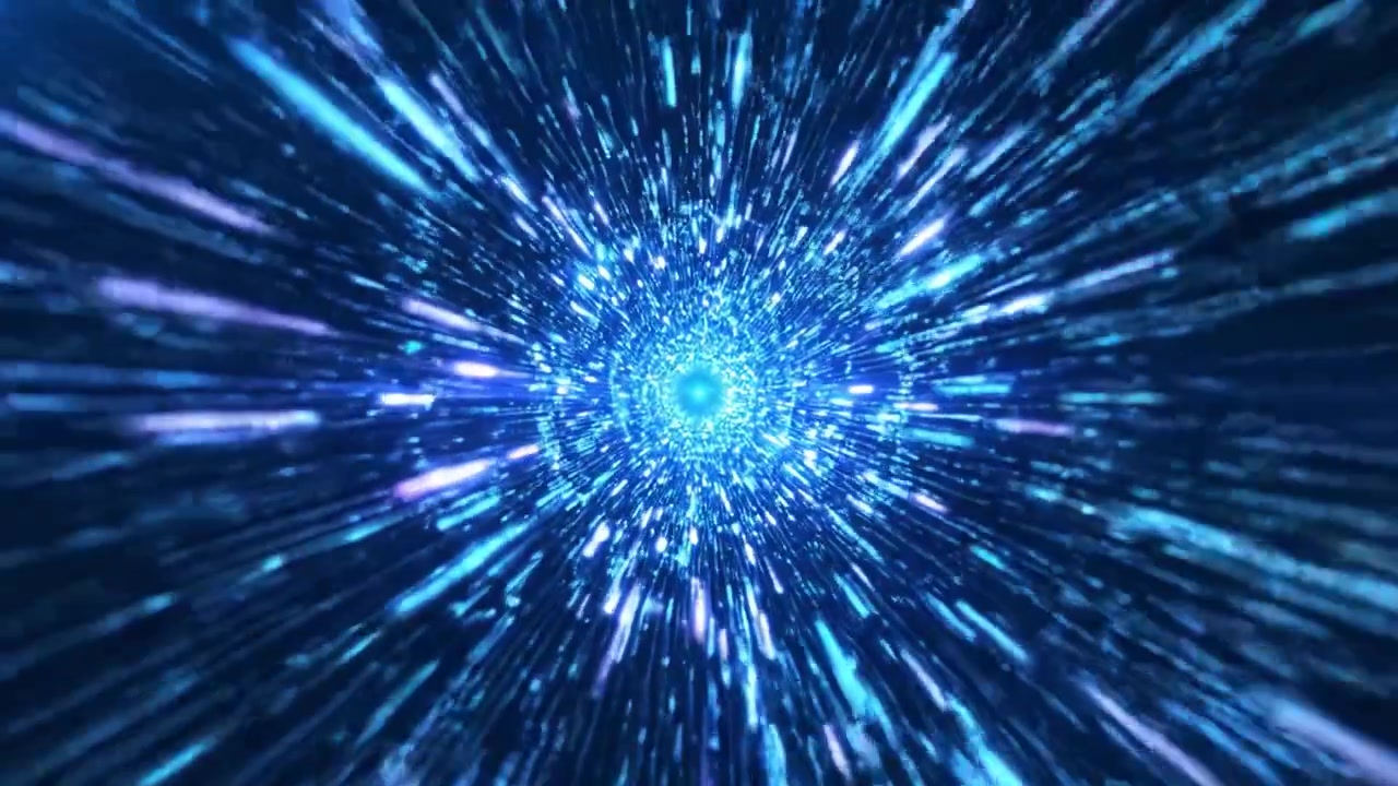 Un viaggio visivo accattivante attraverso una nebulosa esplosiva di luce ed energia, che mostra movimento dinamico e particelle radianti con dettagli mozzafiato