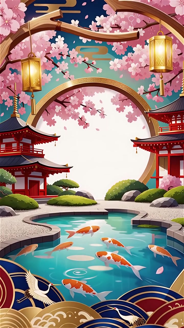 Sfondo Animato Cultura Giapponese 4K