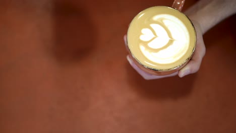 barista making latte art