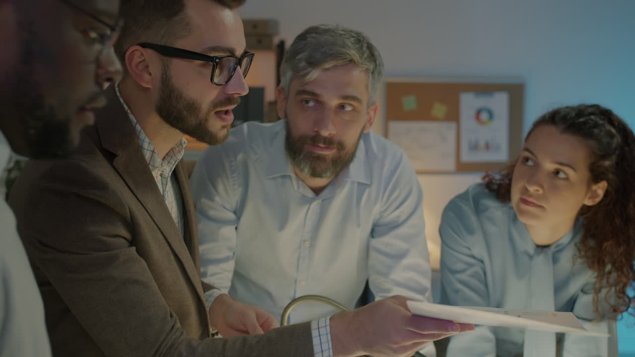 reunión de negocios en curso