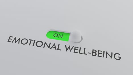 switching on the emotional well-being switch