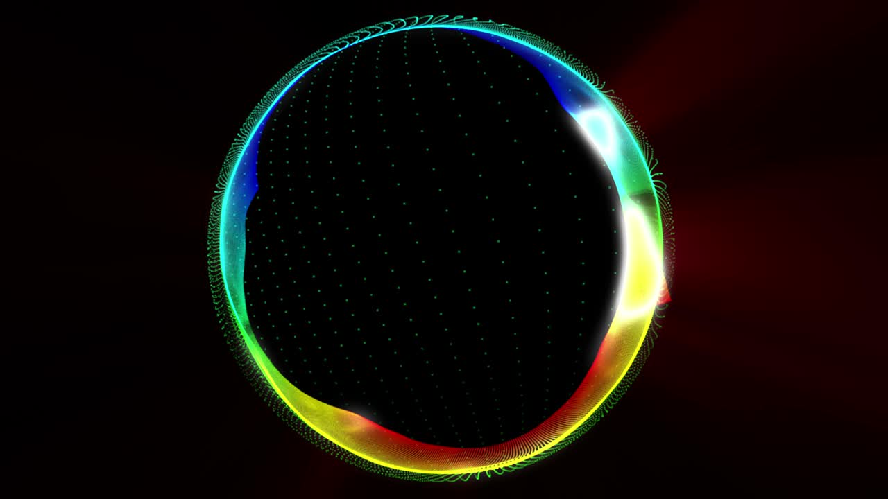 círculo de color plasma abstracto 4k