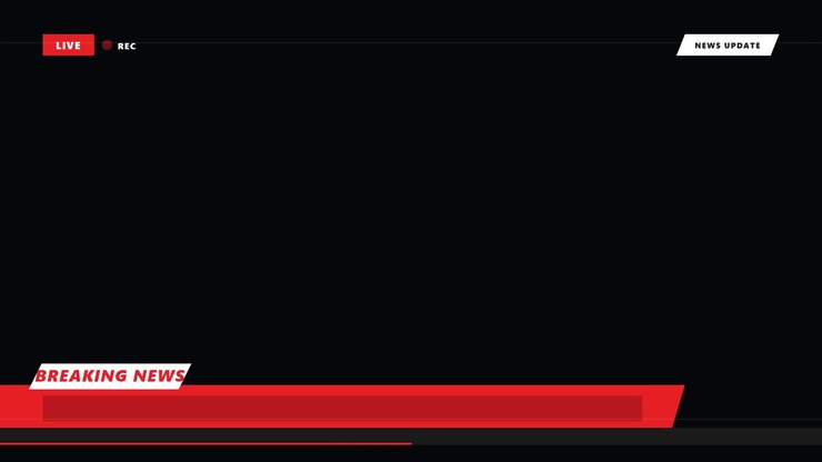 Breaking News Broadcast Graphic Overlay with Live Indicator