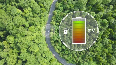 Electric-self-drive-car-using-satellite-AI-to-driving-and-measure-battery